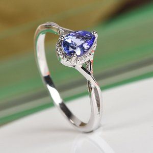 AAA Grade Tanzanite Ring--Size 6